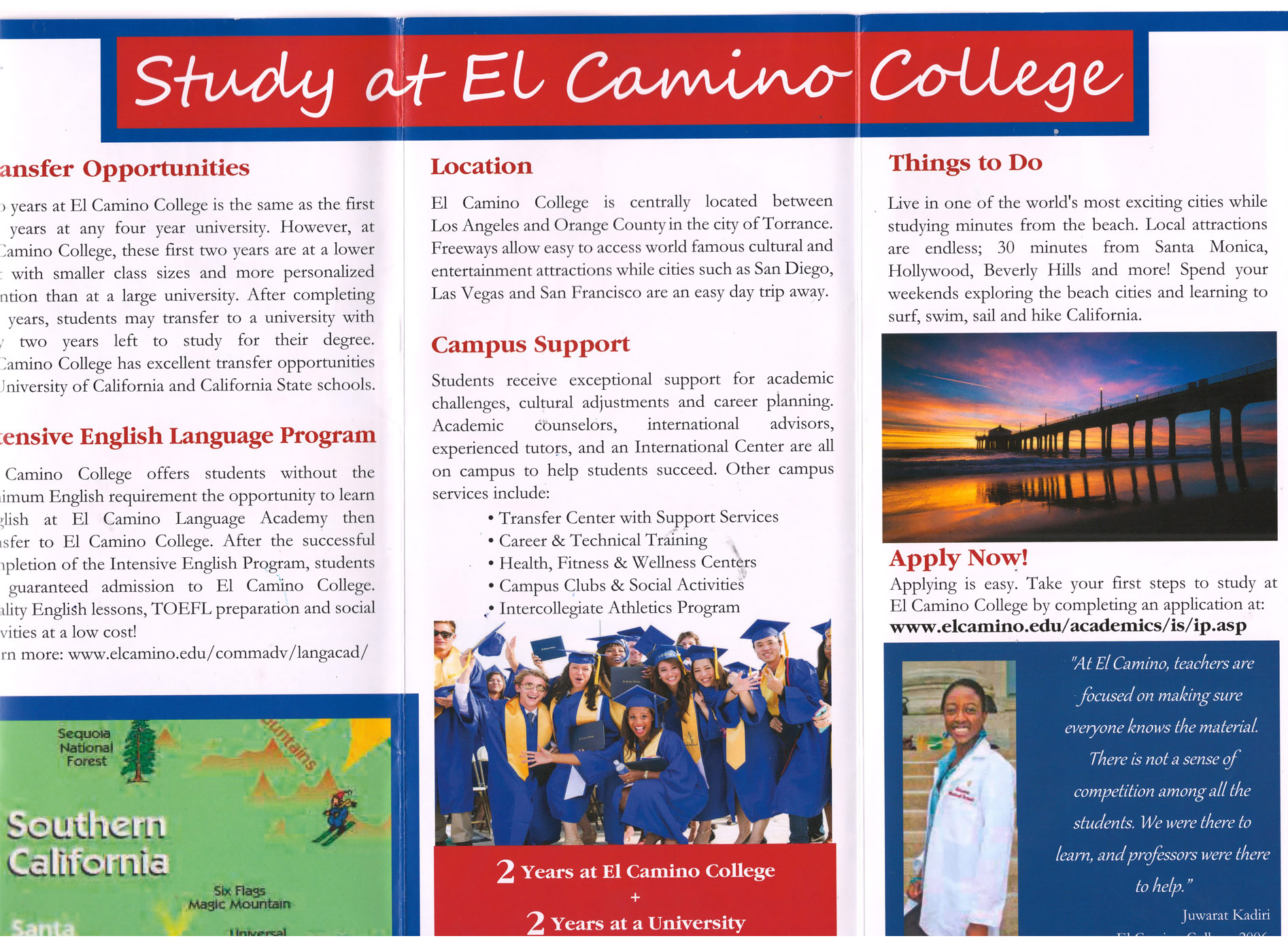 Обучение в США в колледже El Camino College